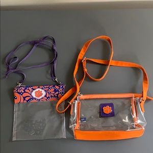 Clemson clear purses (2)